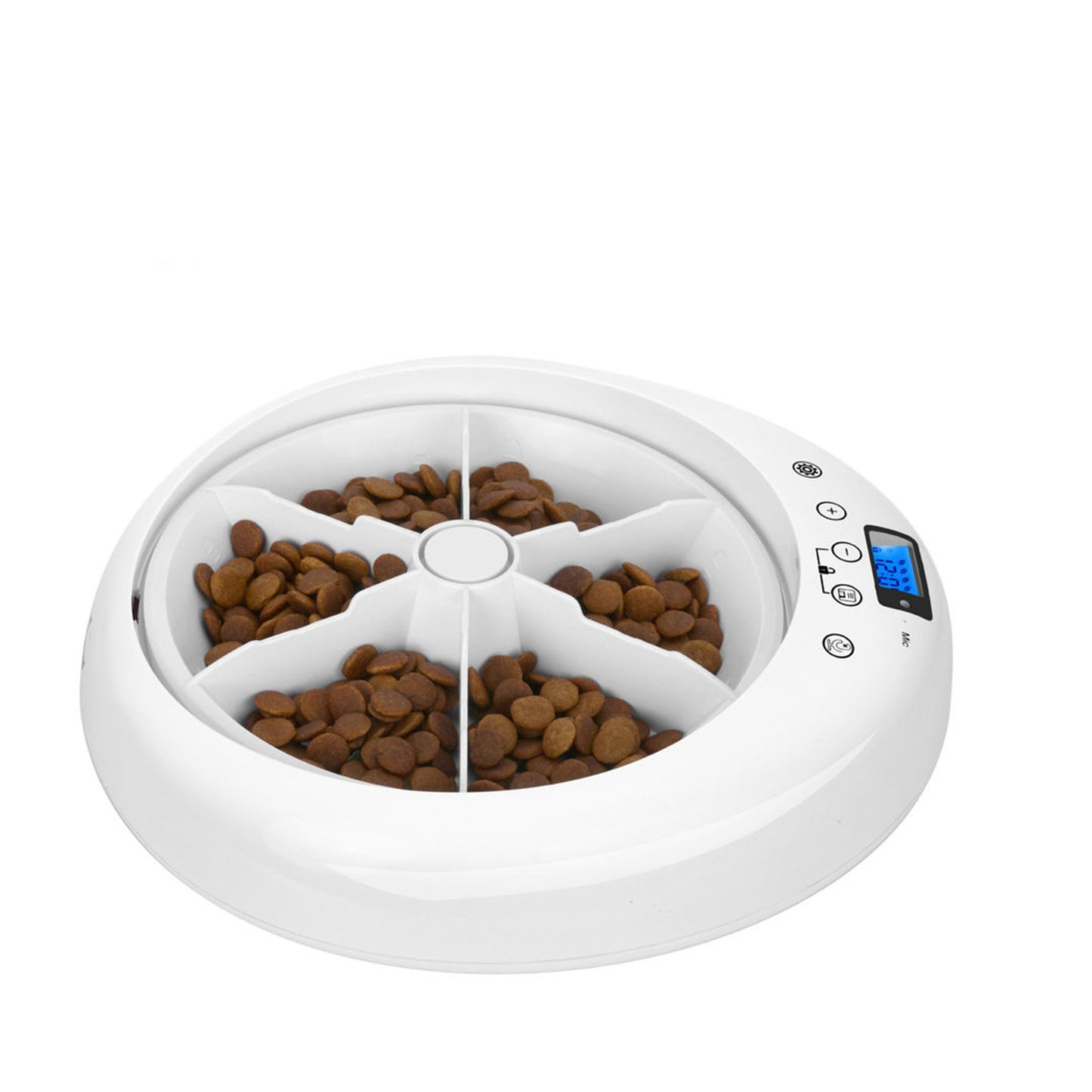 Automatic Pet Feeder 6-Meals Portion with Digital Timer Food Dispenser Wet and Dry Foods